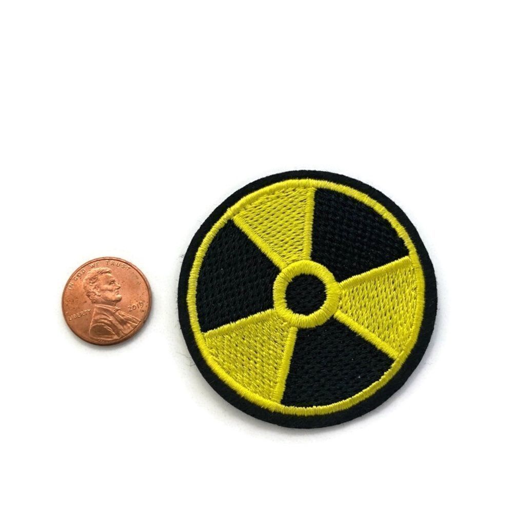 Radioactive Symbol Embroidered Patch - Picture 2 of 3